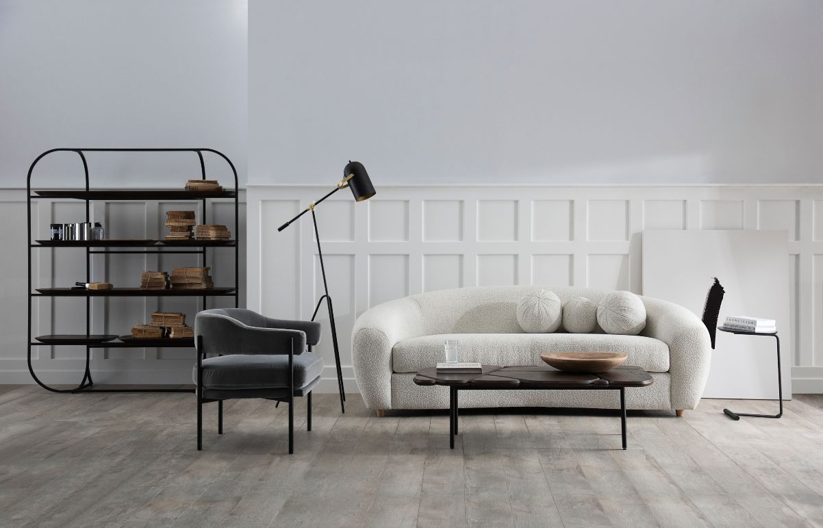 decoración con mueble negro